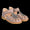 Sandale mit Tropfen-Detail in funkelndem Glitzer