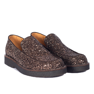 Funkelnder Glitzer-Loafer