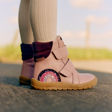 TEX-Stiefel mit funkelndem Glitzer-Regenbogen