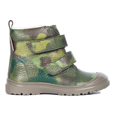 TEX-Stiefel mit Camouflage-Aufdruck und Wollfutter