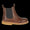 Klassischer Chelsea Boot mit brogue-spitzenmuster